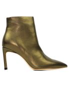Bottines en Cuir Noura bronze - Talon 8 cm