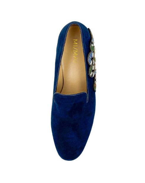 Zapatillas de piel Otis azules