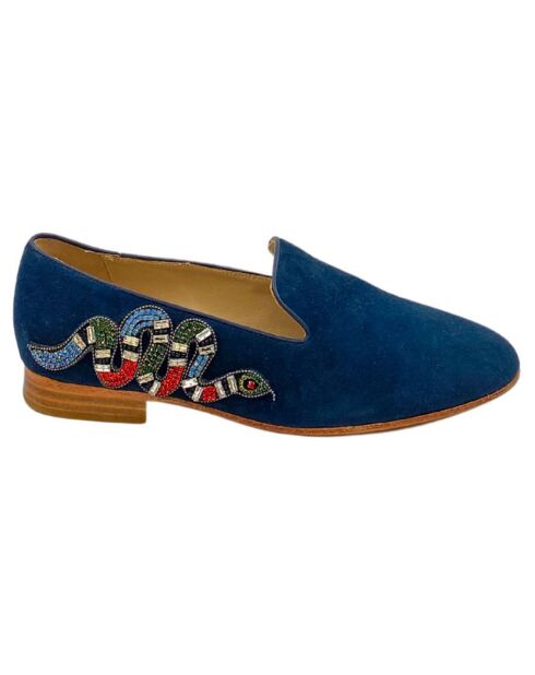 Zapatillas de piel Otis azules