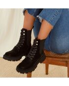 Bottines en Cuir Rony noires