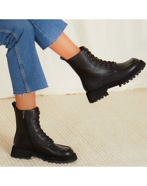 Bottines en Cuir Vito noires