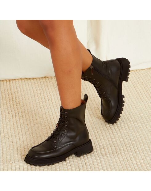 Bottines en Cuir Vito noires
