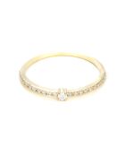 Anillo de oro amarillo con circonio Willow