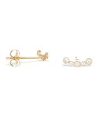 Boucles d'oreilles Eli Zirconium or jaune