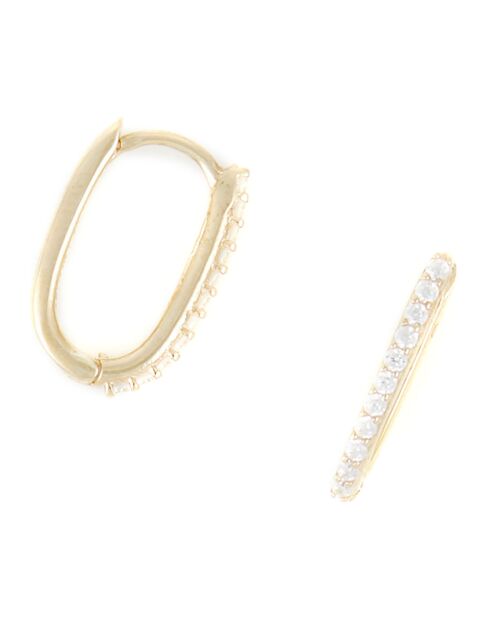 Boucles d'oreilles Lizzy Zirconium or jaune