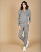 Jogging en Laine & Cachemire Olivia gris chiné foncé