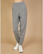 Jogging en Laine & Cachemire Olivia gris chiné foncé