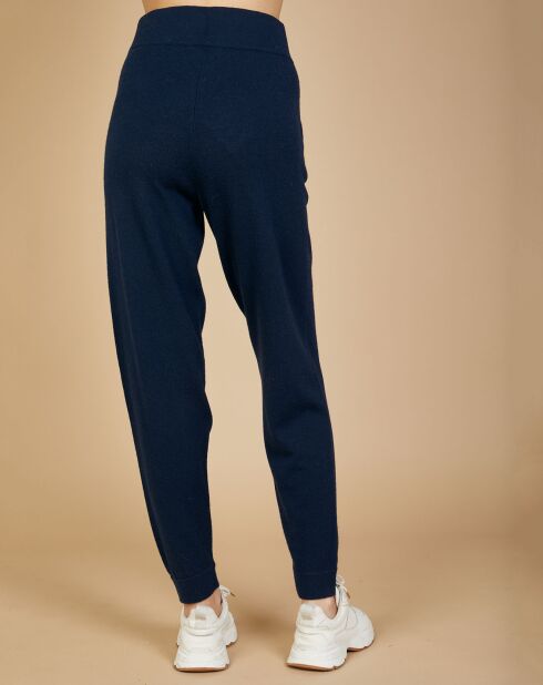 Pantalon de Jogging en Laine & Cachemire Olivia nuit/marine