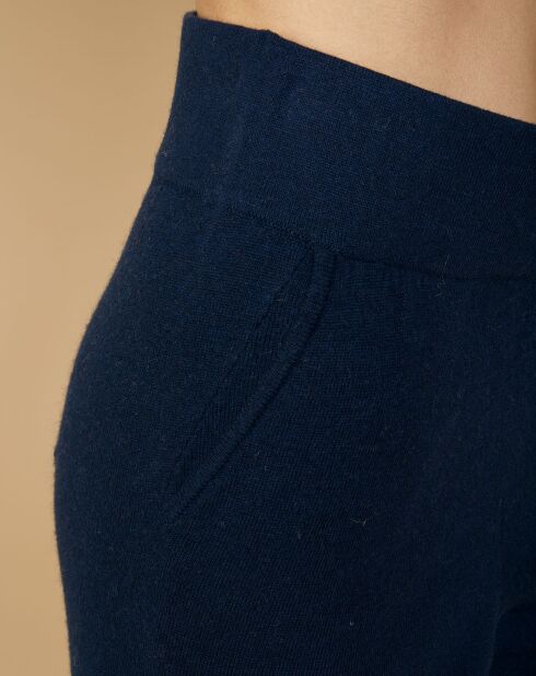 Pantalon de Jogging en Laine & Cachemire Olivia nuit/marine