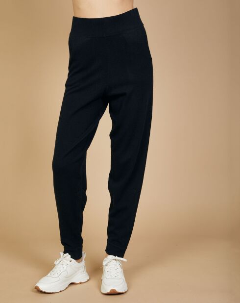 Jogging en Laine Cachemire Olivia noir