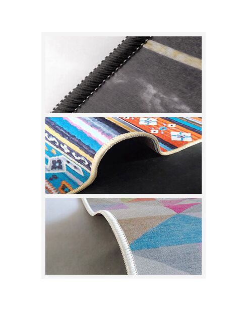 Tapis ethnique  noir