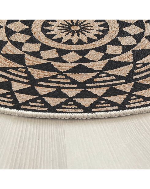 Tapis ethnique  noir