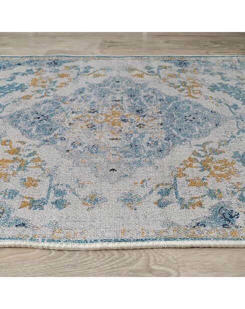 Tapis vintage bleu