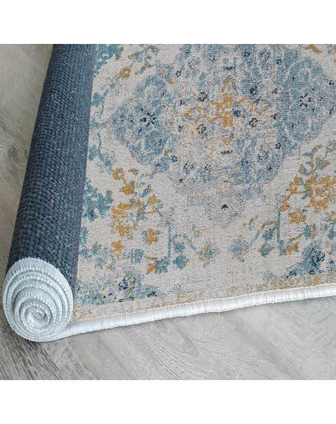 Tapis vintage bleu