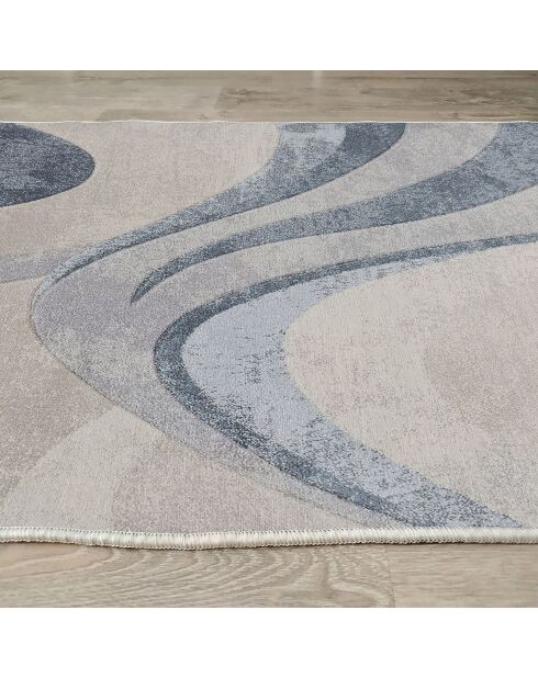 Tapis moderne bleu