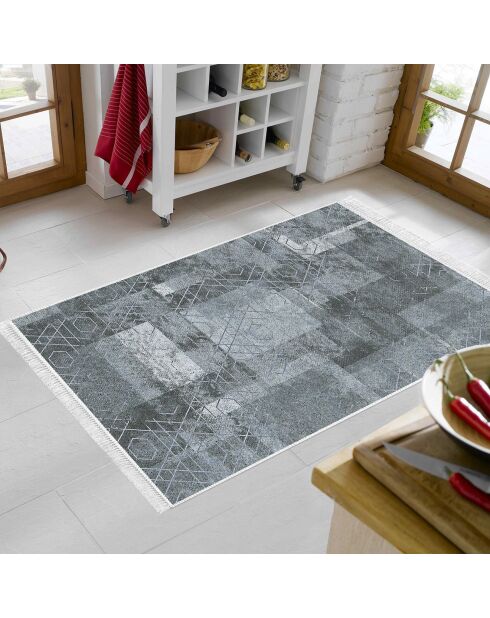 Moderner blauer Teppich