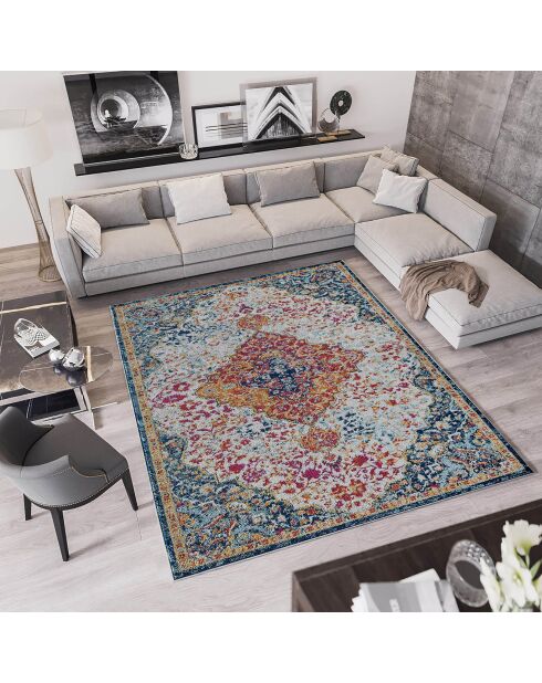 Tapis vintage multicolore
