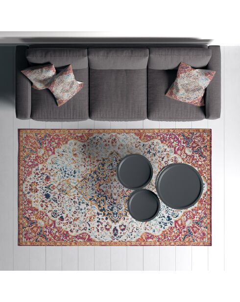 Tapis vintage multicolore