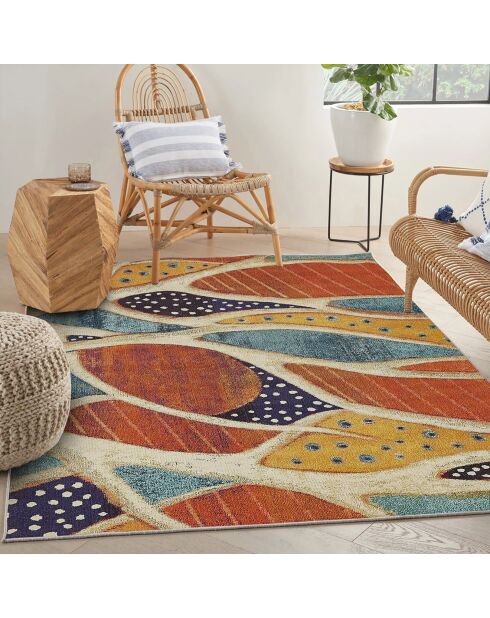 Tapis moderne multicolore