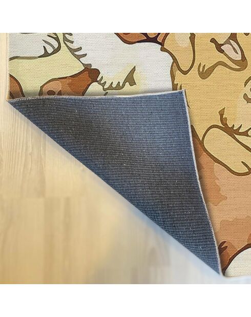 Tapis Chiens multicolore