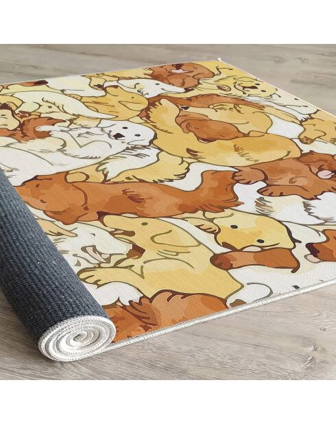Tapis Chiens multicolore