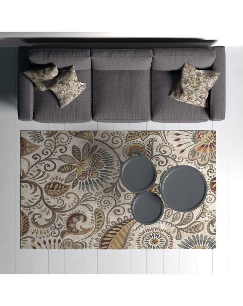 Tapis Fleurs multicolore