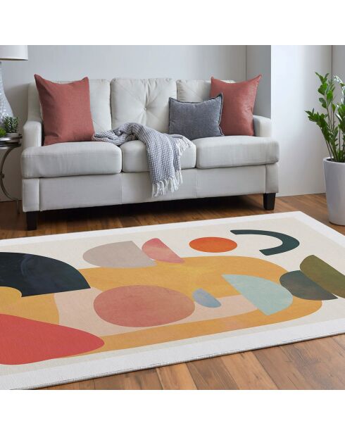 Tapis moderne multicolore