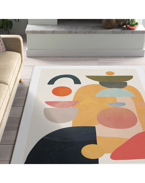 Tapis moderne multicolore