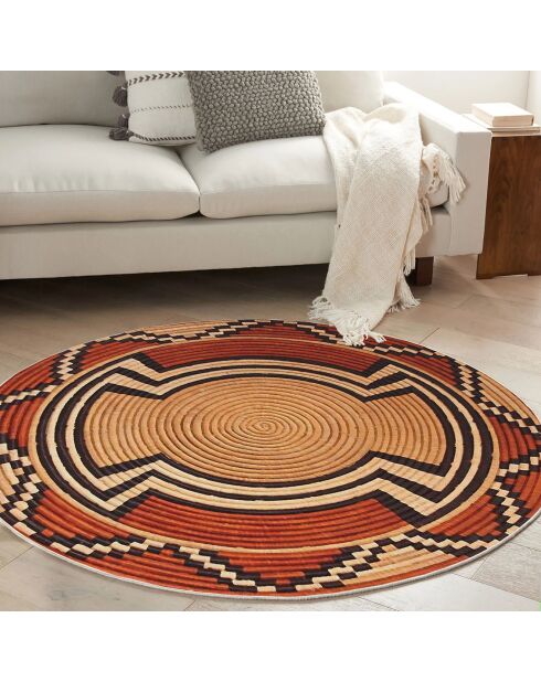 Tapis ethnique  orange