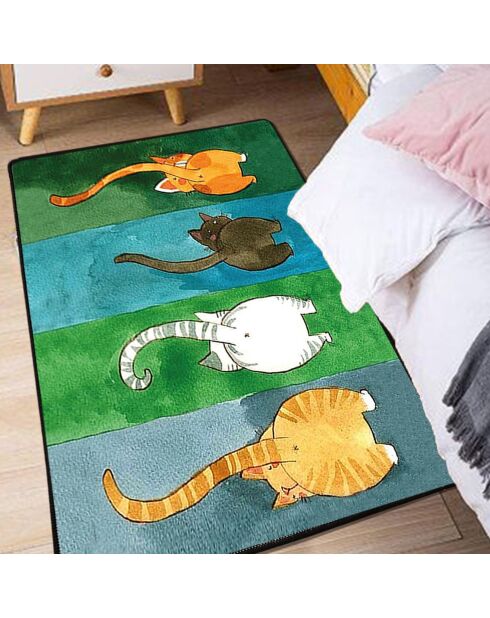 Tapis Chats multicolore