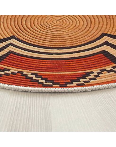 Tapis ethnique  orange