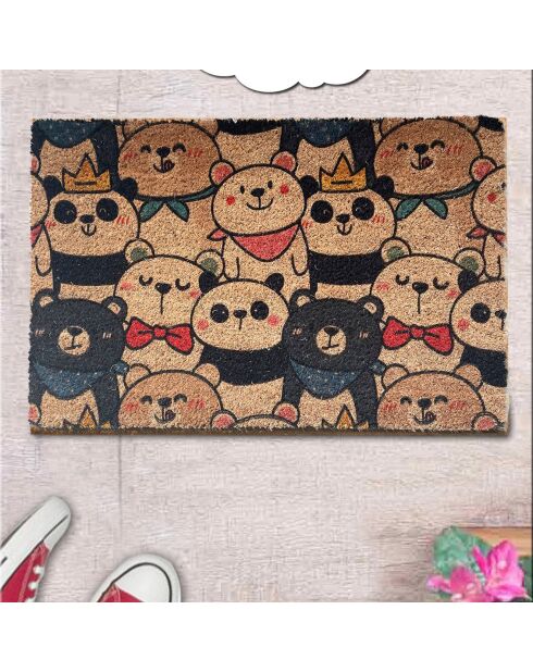 Paillasson Nounours multicolore