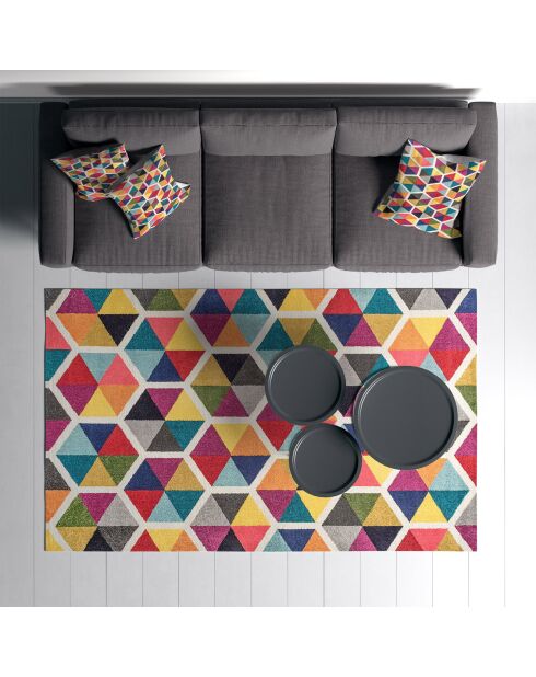 Tapis moderne multicolore