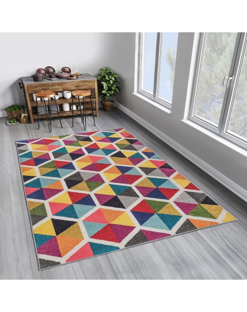 Tapis moderne multicolore