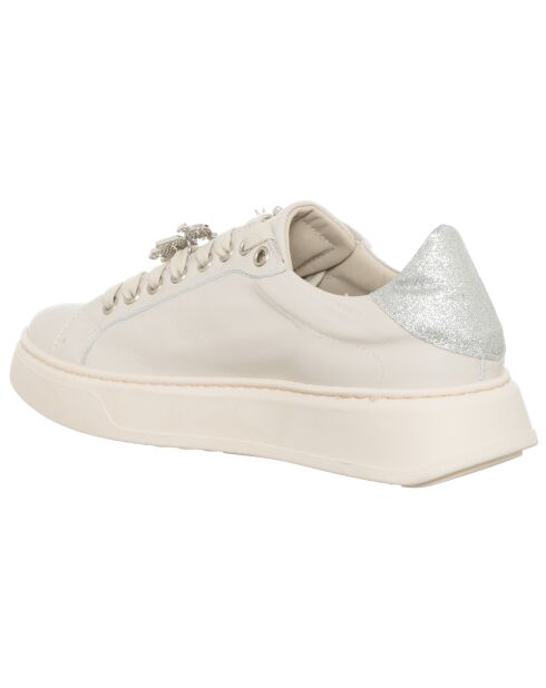 Sneakers en Cuir Ekri écrues