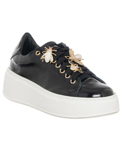 Sneakers en Cuir Osta noir/blanc