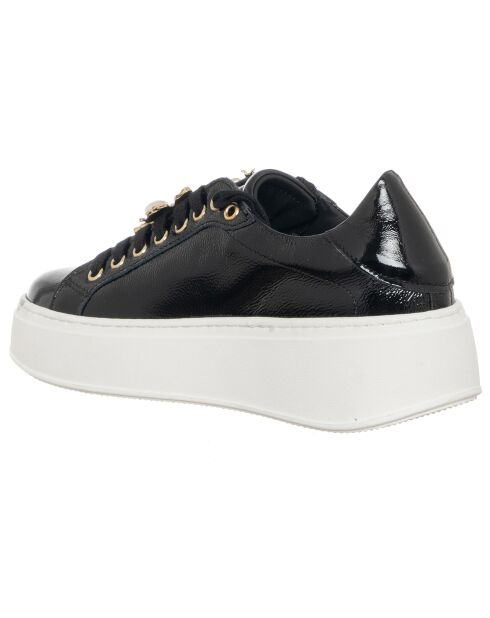 Sneakers en Cuir Osta noir/blanc