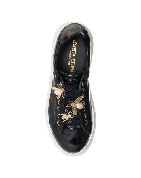 Sneakers en Cuir Osta noir/blanc