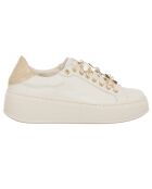 Sneakers Osta aus ecru/beigem Leder