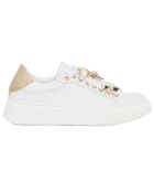 Sneakers en Cuir Ursu blanc/platine