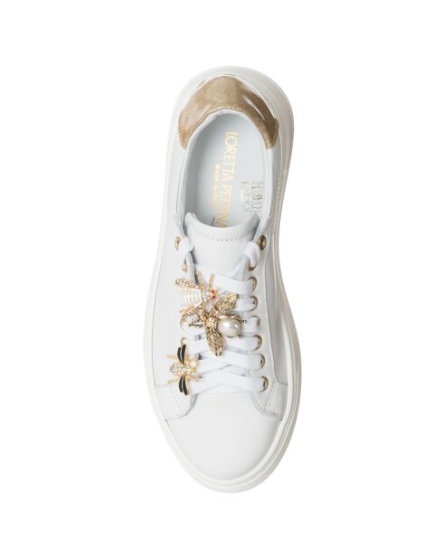 Sneakers en Cuir Ursu blanc/platine