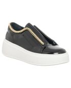 Sneakers en Cuir Naplak noir/doré