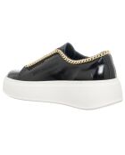 Sneakers en Cuir Naplak noir/doré