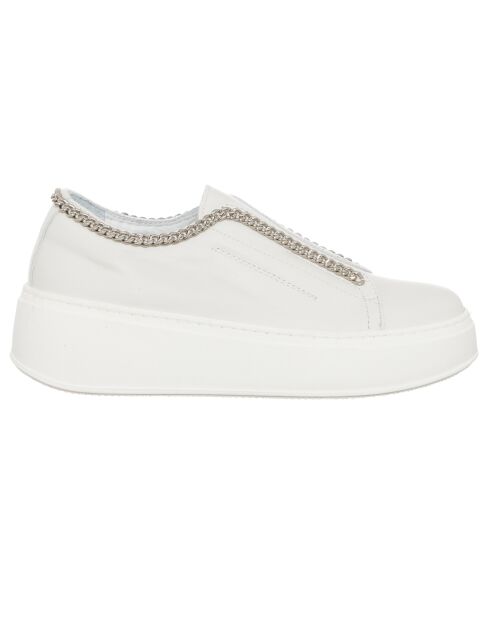 Sneakers en Cuir Naplak blanches
