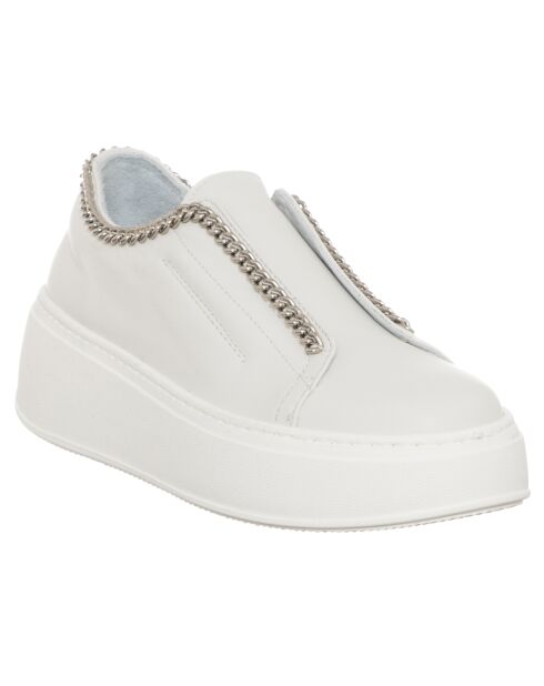 Weiße Sneakers aus Naplakleder