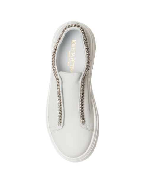 Weiße Sneakers aus Naplakleder