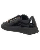 Schwarze Ledersneaker Melow