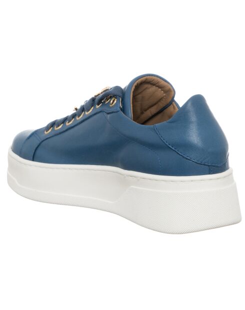 Sneakers en Cuir Osta bleu/blanc