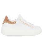 Wit/beige leren sneakers van Odena