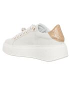 Sneakers en Cuir Odena blanc/platine